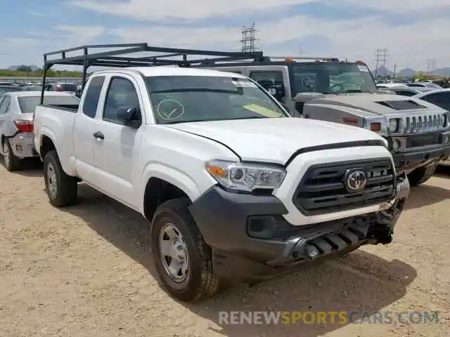 1 Photograph of a damaged car 5TFRX5GN1KX142515 TOYOTA TACOMA ACC 2019