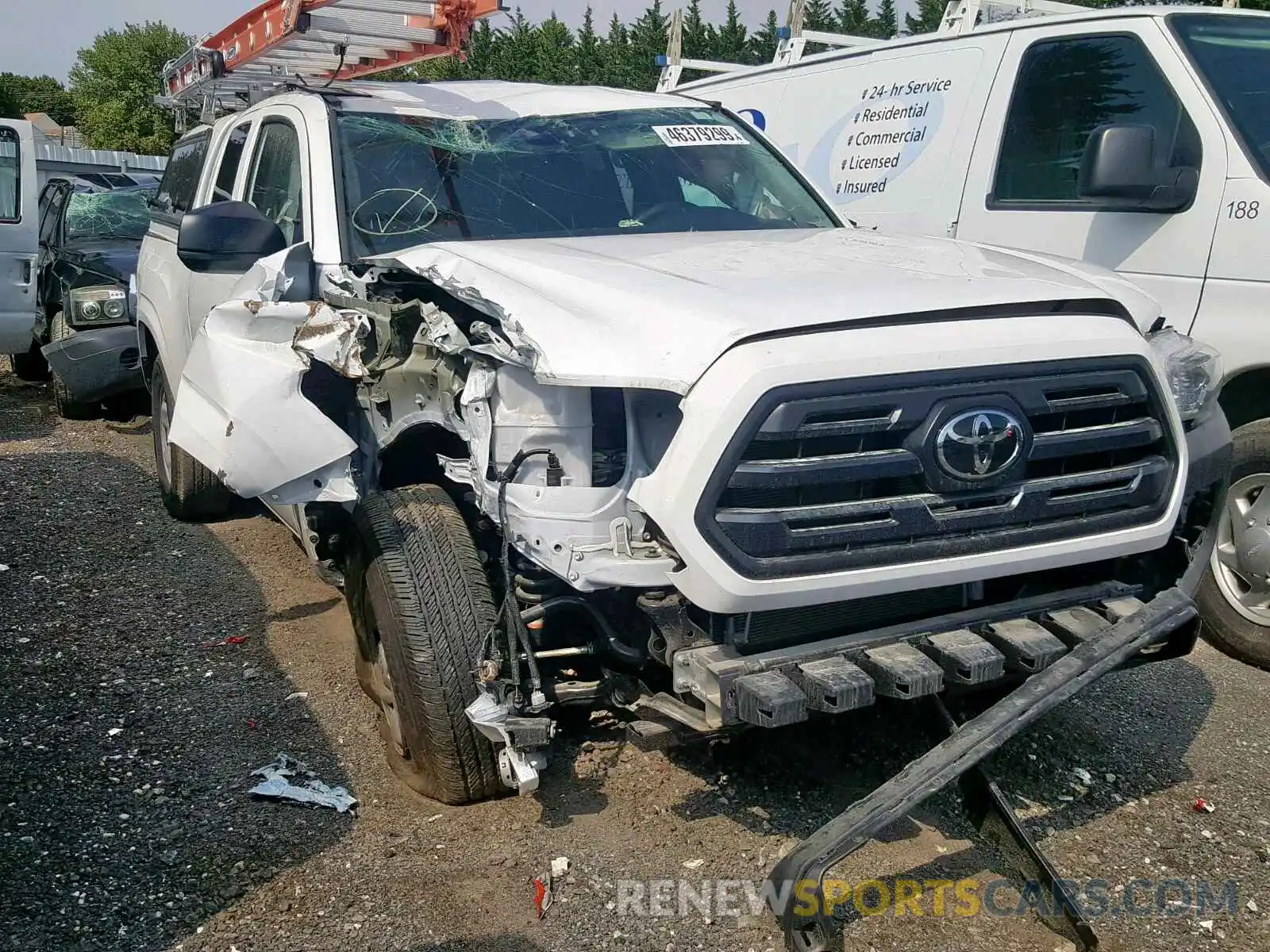 1 Photograph of a damaged car 5TFRX5GN2KX147643 TOYOTA TACOMA ACC 2019