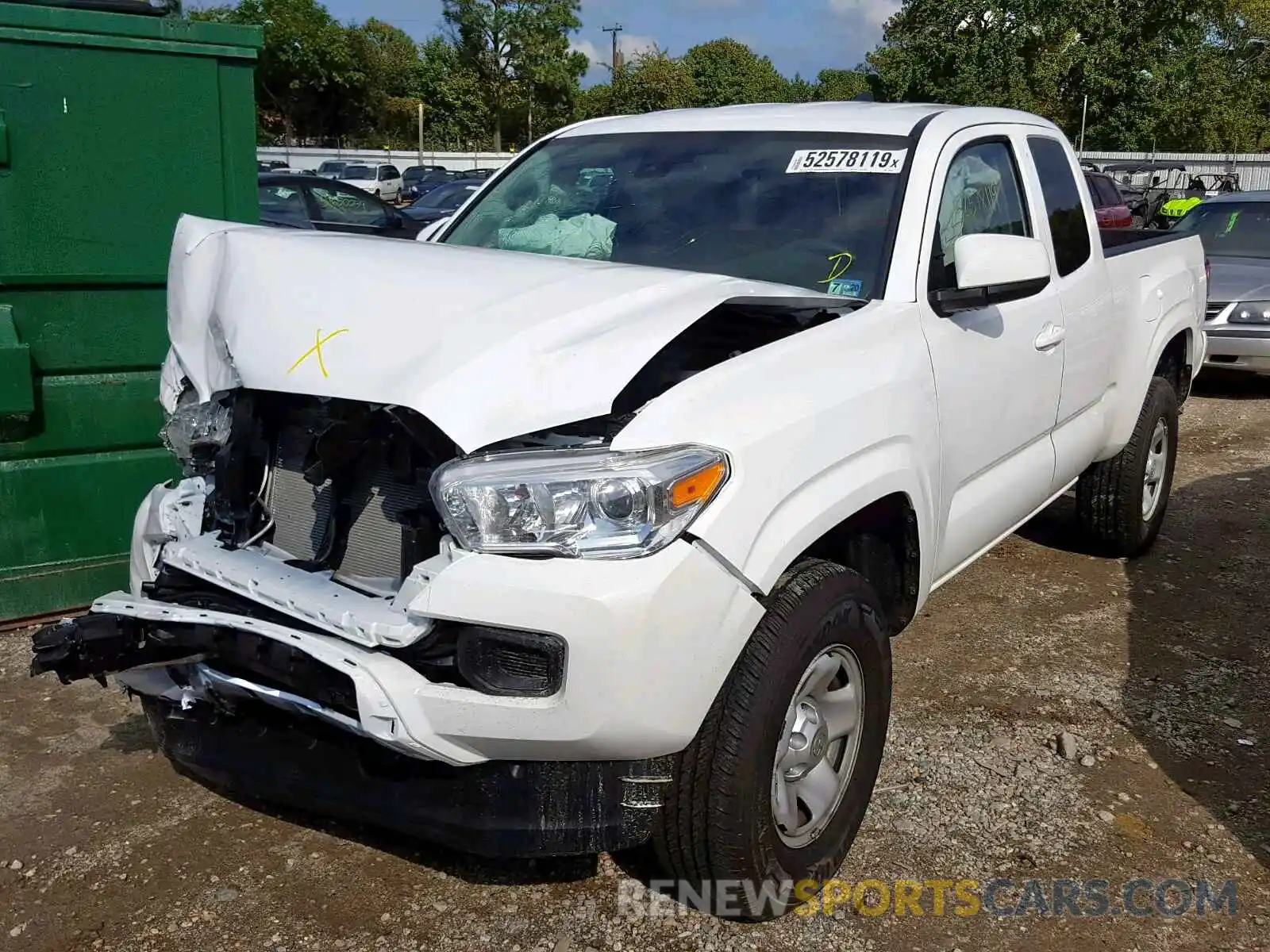 2 Photograph of a damaged car 5TFRX5GN2KX159288 TOYOTA TACOMA ACC 2019