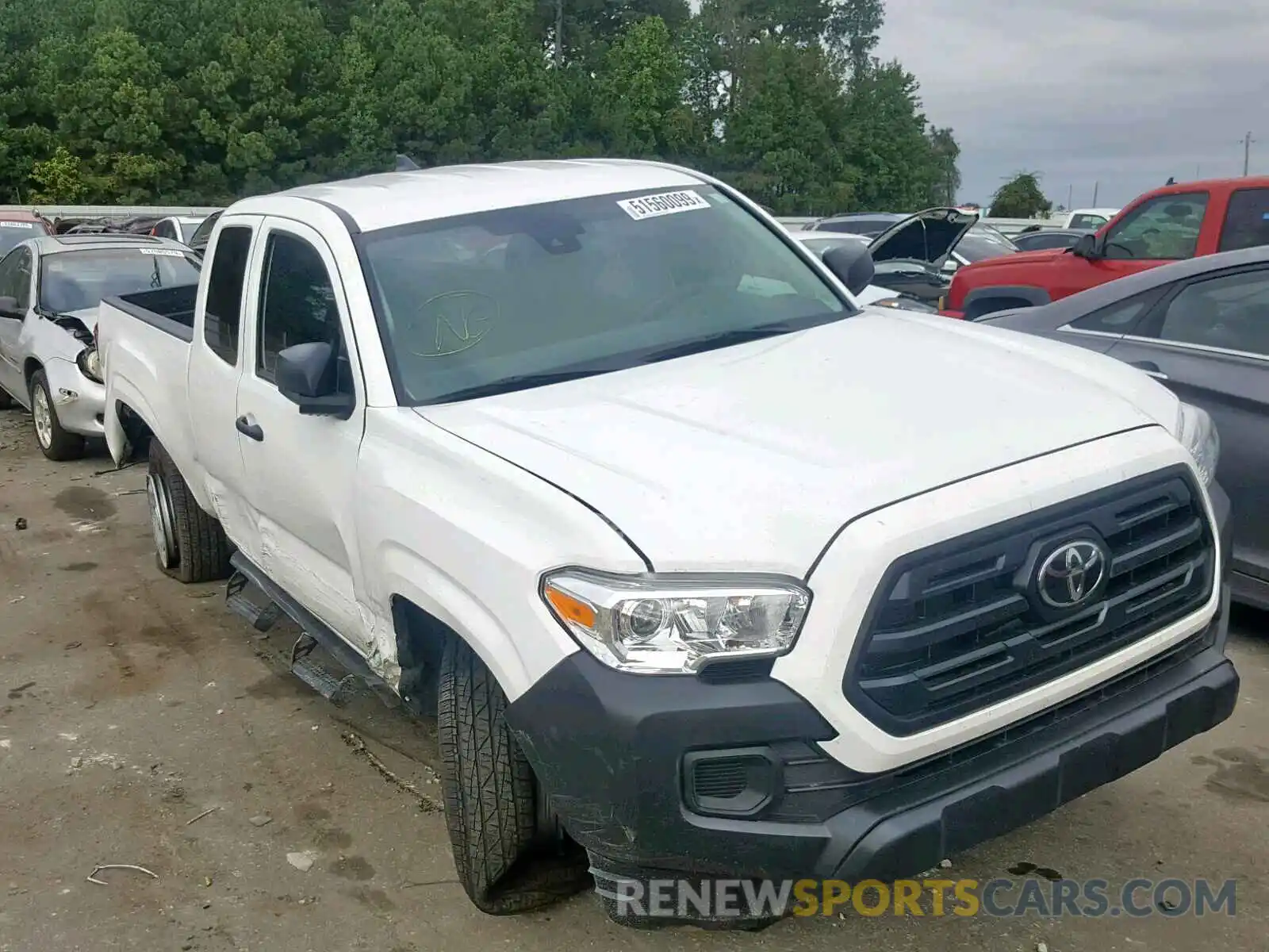 1 Photograph of a damaged car 5TFRX5GN3KX151622 TOYOTA TACOMA ACC 2019