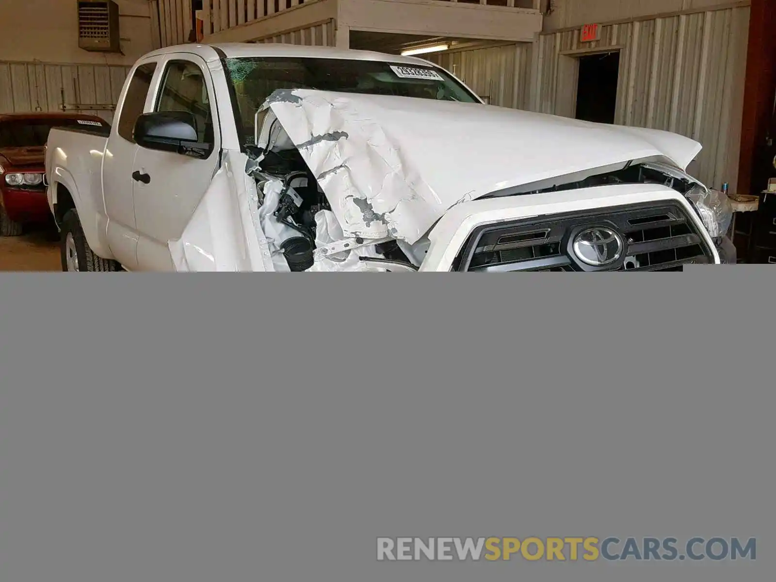 1 Photograph of a damaged car 5TFRX5GN9KX134808 TOYOTA TACOMA ACC 2019