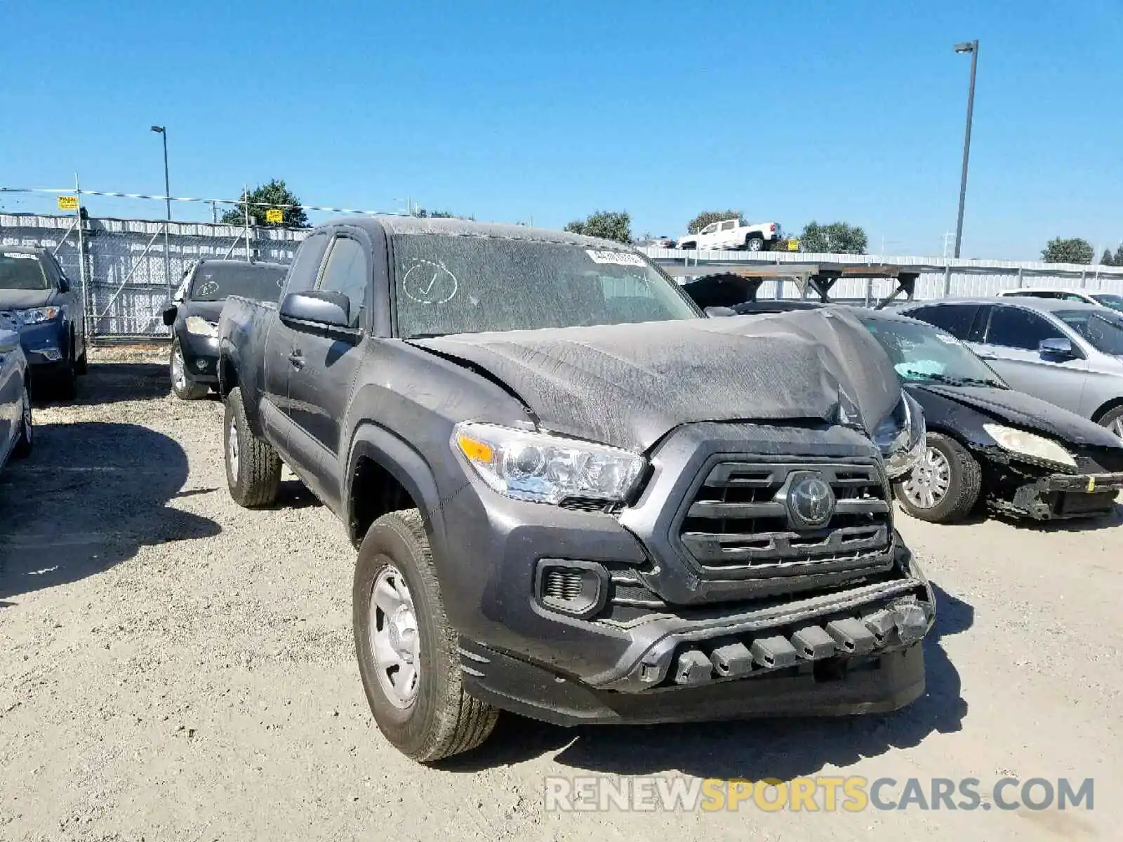 1 Photograph of a damaged car 5TFRX5GNXKX144294 TOYOTA TACOMA ACC 2019