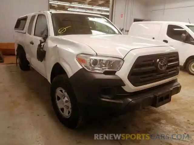 1 Photograph of a damaged car 5TFRX5GNXKX157353 TOYOTA TACOMA ACC 2019