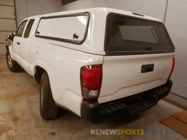 3 Photograph of a damaged car 5TFRX5GNXKX157353 TOYOTA TACOMA ACC 2019