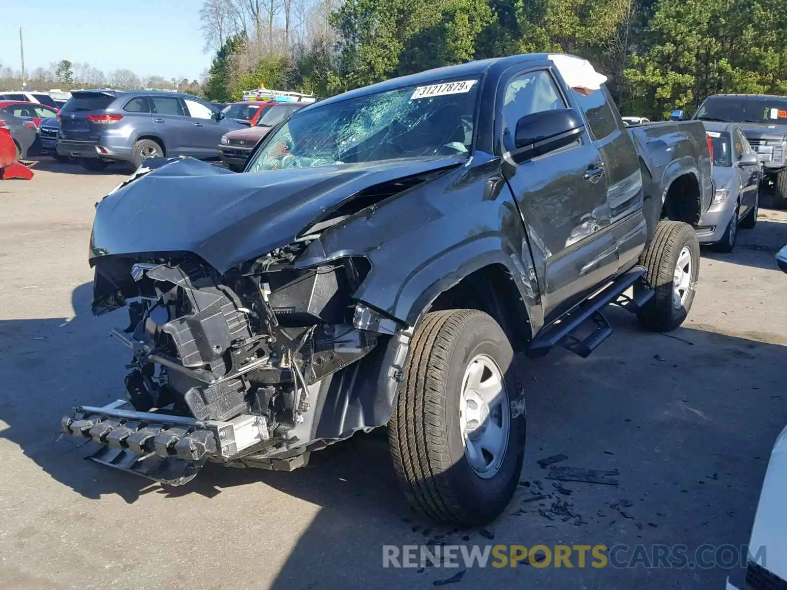 2 Photograph of a damaged car 5TFRZ5CN7KX075323 TOYOTA TACOMA ACC 2019