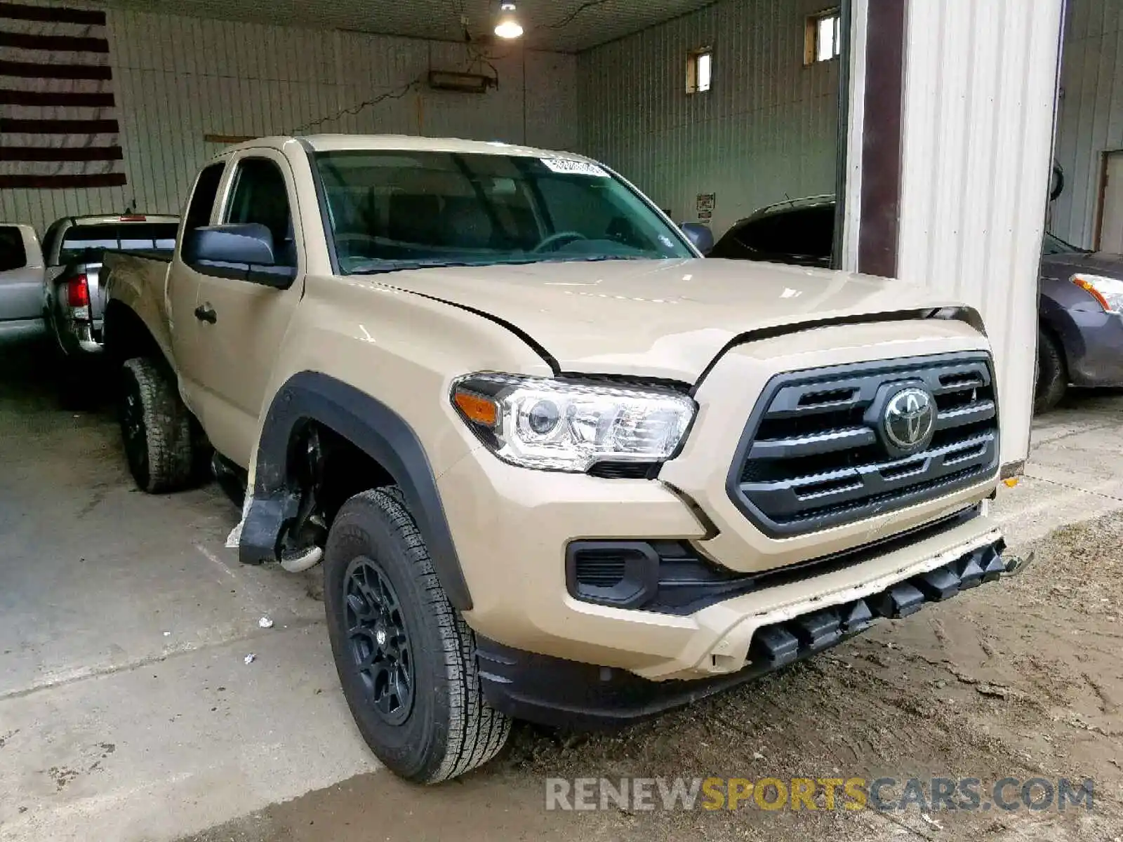 1 Photograph of a damaged car 5TFSZ5AN4KX166697 TOYOTA TACOMA ACC 2019