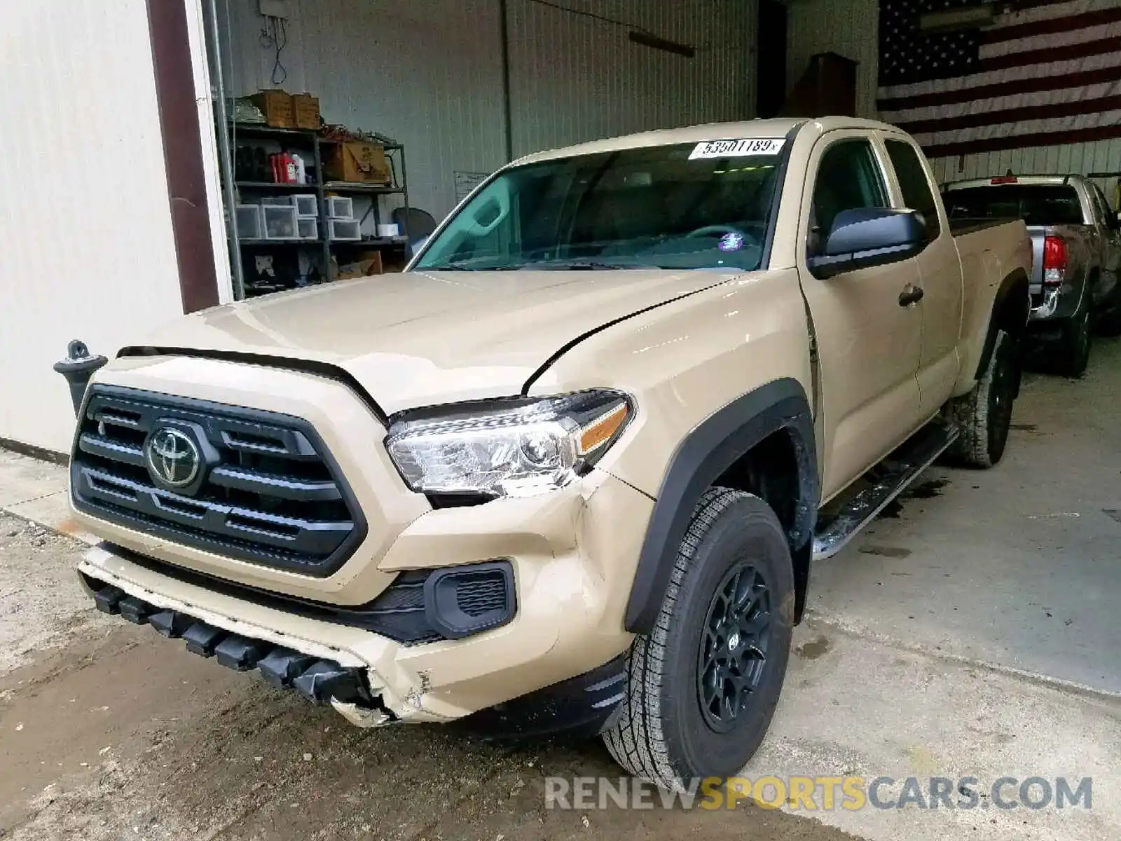 2 Photograph of a damaged car 5TFSZ5AN4KX166697 TOYOTA TACOMA ACC 2019