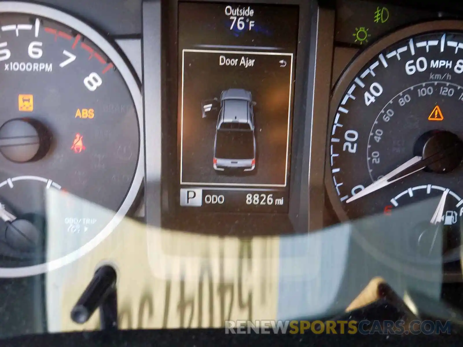 8 Photograph of a damaged car 3TMAZ5CN0KM098767 TOYOTA TACOMA DOU 2019