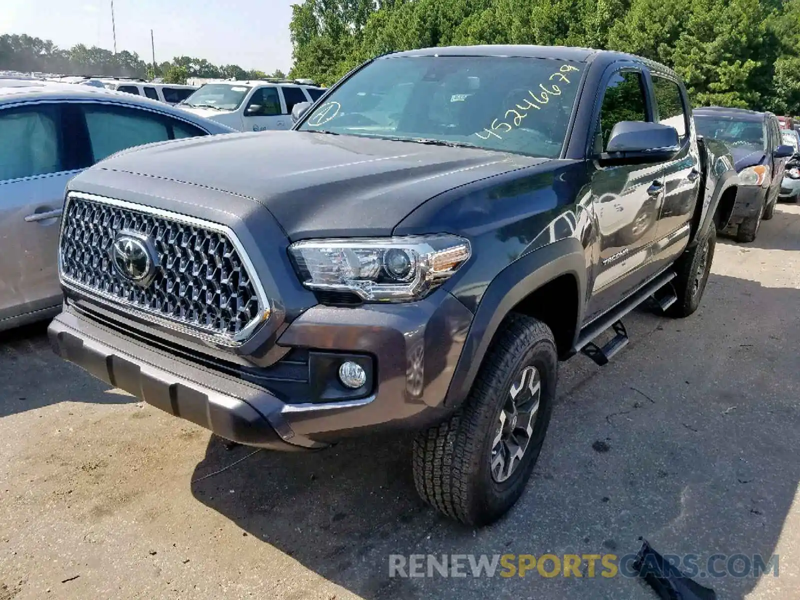 2 Photograph of a damaged car 3TMAZ5CN1KM083470 TOYOTA TACOMA DOU 2019