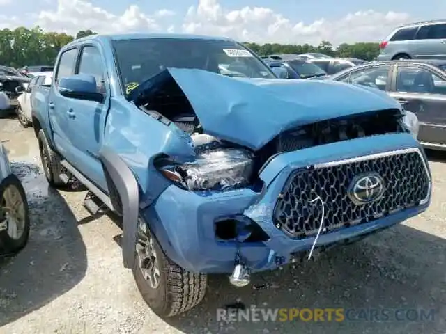 1 Photograph of a damaged car 3TMAZ5CN6KM085599 TOYOTA TACOMA DOU 2019