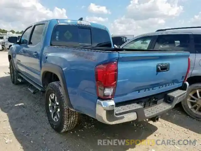 3 Photograph of a damaged car 3TMAZ5CN6KM085599 TOYOTA TACOMA DOU 2019