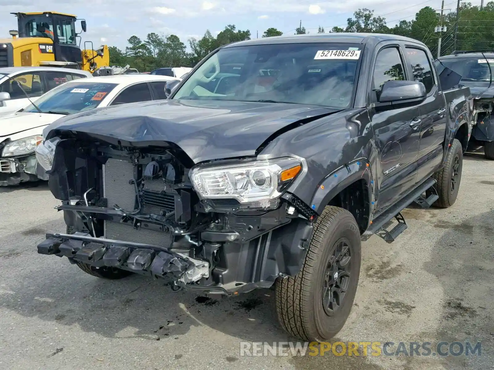 2 Photograph of a damaged car 3TMAZ5CN6KM100103 TOYOTA TACOMA DOU 2019