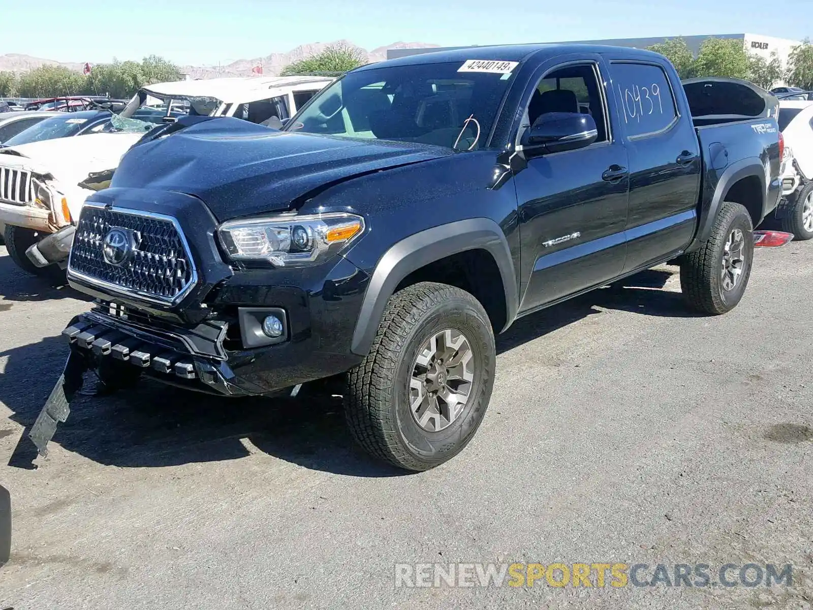 2 Photograph of a damaged car 3TMAZ5CN7KM089869 TOYOTA TACOMA DOU 2019