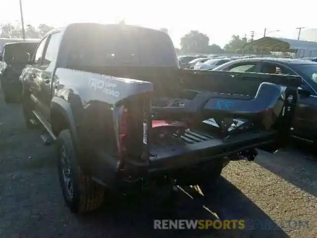 3 Photograph of a damaged car 3TMAZ5CNXKM086884 TOYOTA TACOMA DOU 2019