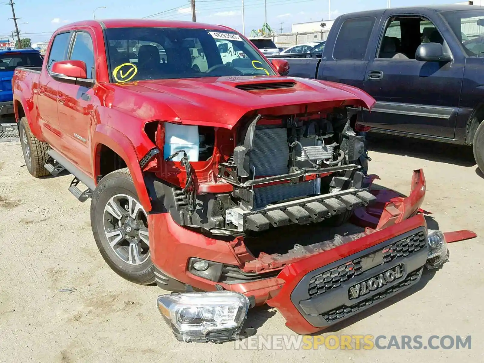 1 Photograph of a damaged car 3TMBZ5DN8KM021311 TOYOTA TACOMA DOU 2019