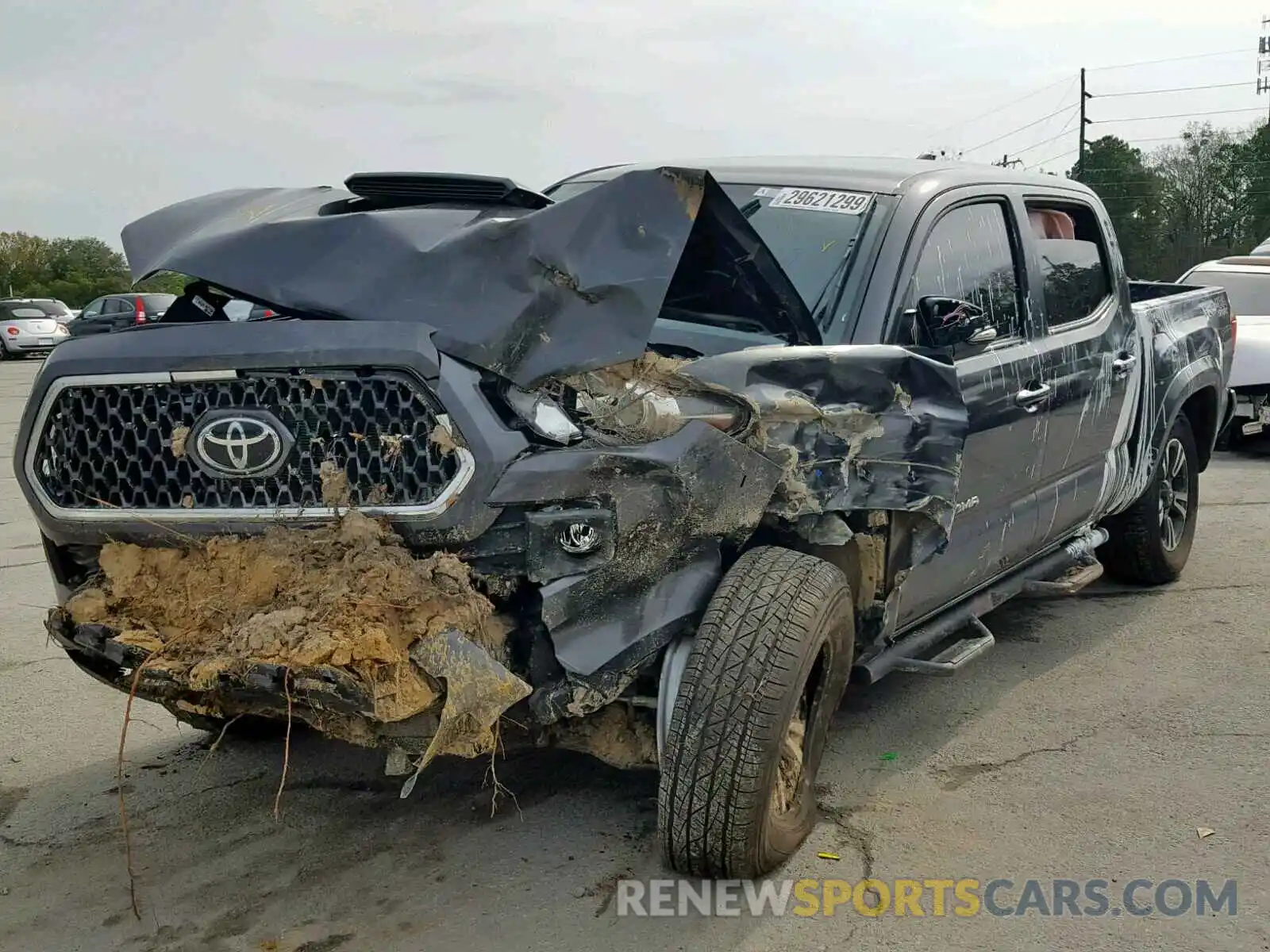 2 Photograph of a damaged car 3TMCZ5AN0KM203206 TOYOTA TACOMA DOU 2019