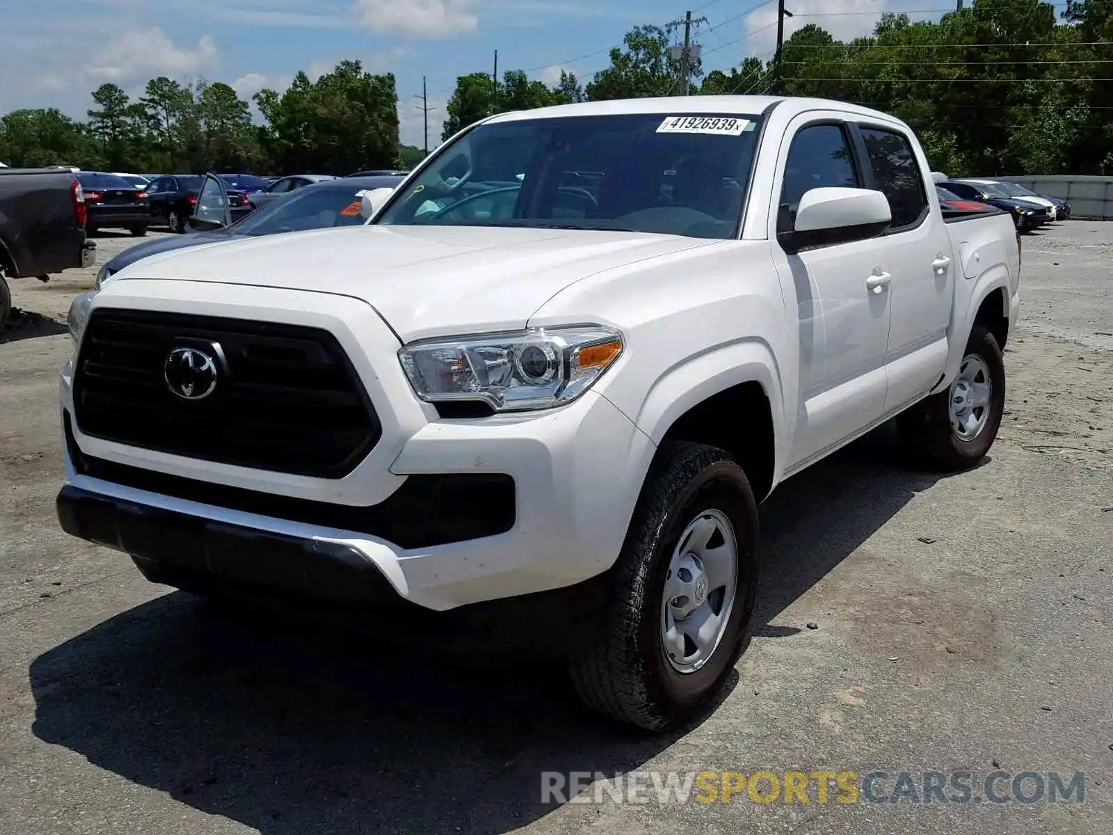 2 Photograph of a damaged car 3TMCZ5AN0KM230986 TOYOTA TACOMA DOU 2019