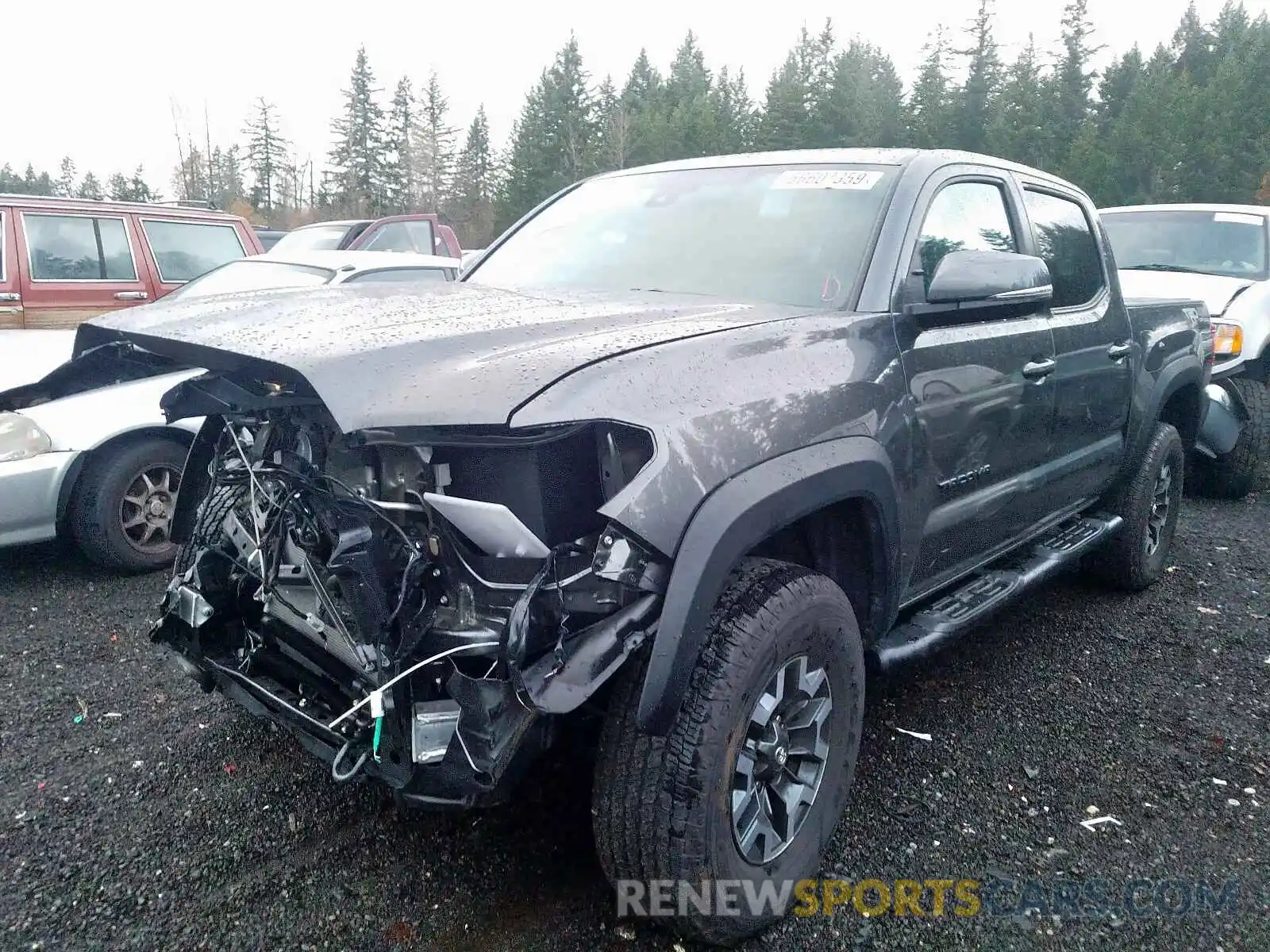 2 Photograph of a damaged car 3TMCZ5AN1KM228969 TOYOTA TACOMA DOU 2019