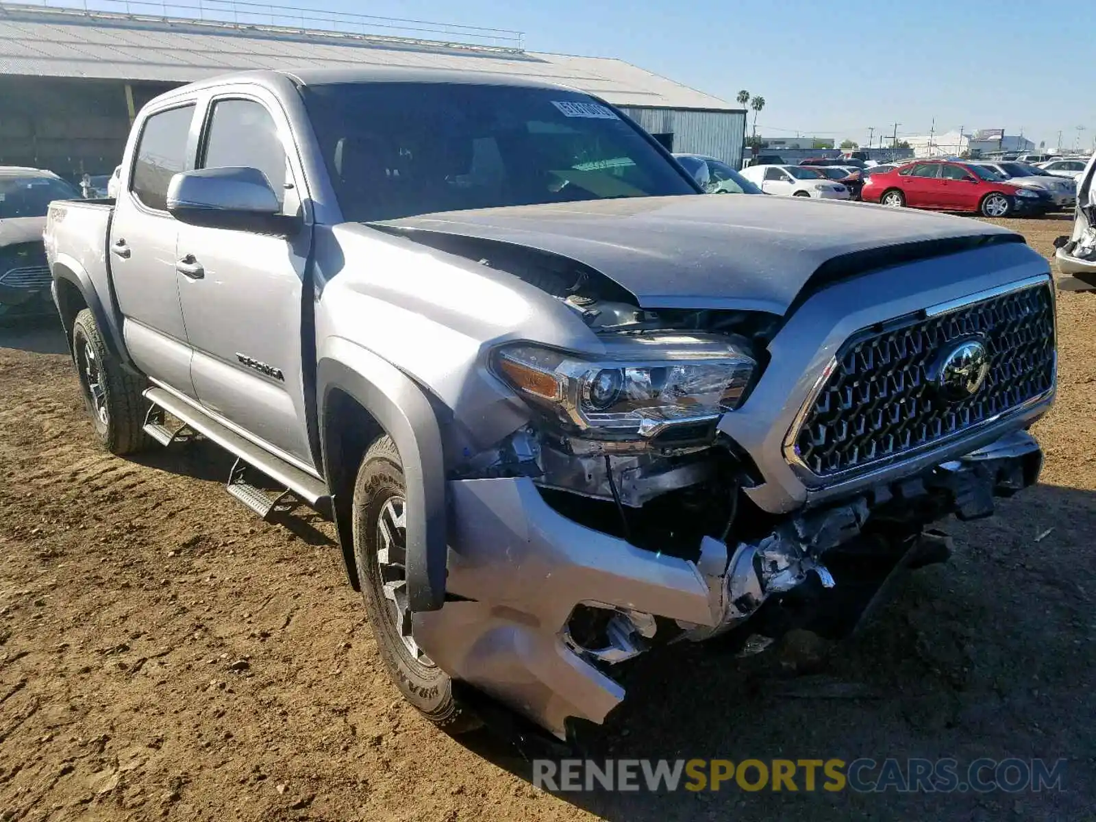 1 Photograph of a damaged car 3TMCZ5AN4KM215911 TOYOTA TACOMA DOU 2019