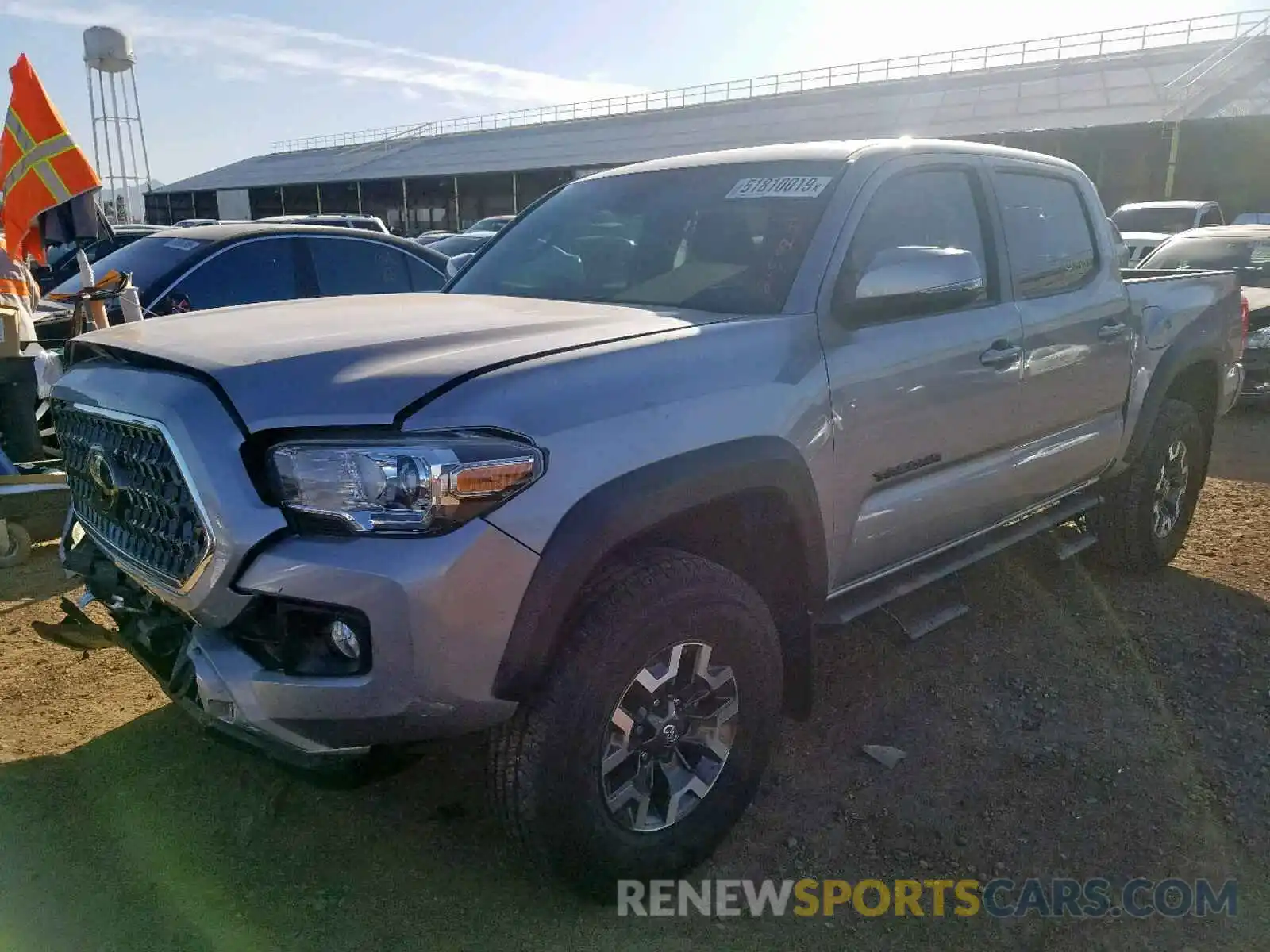 2 Photograph of a damaged car 3TMCZ5AN4KM215911 TOYOTA TACOMA DOU 2019