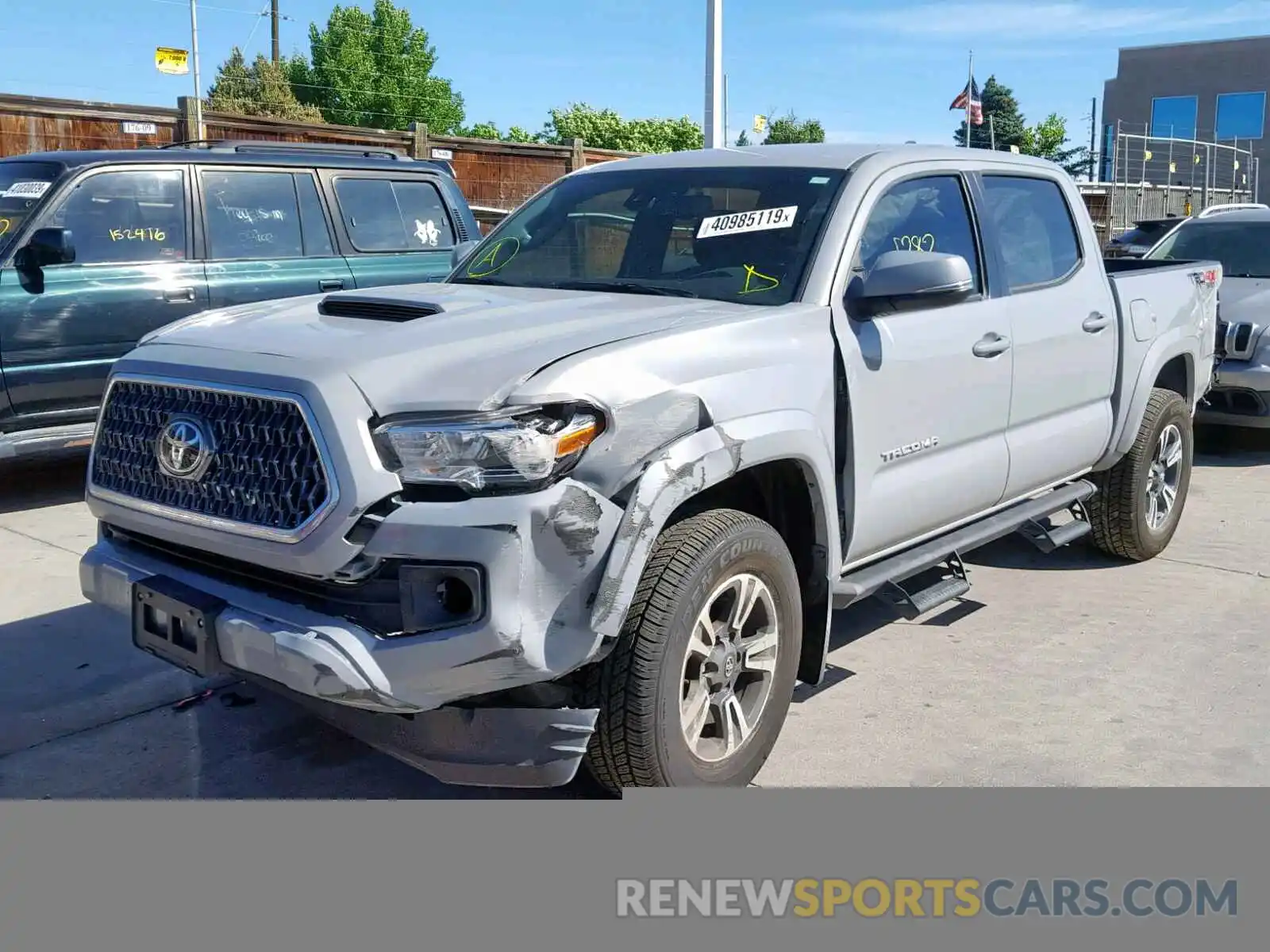 2 Photograph of a damaged car 3TMCZ5AN4KM221742 TOYOTA TACOMA DOU 2019