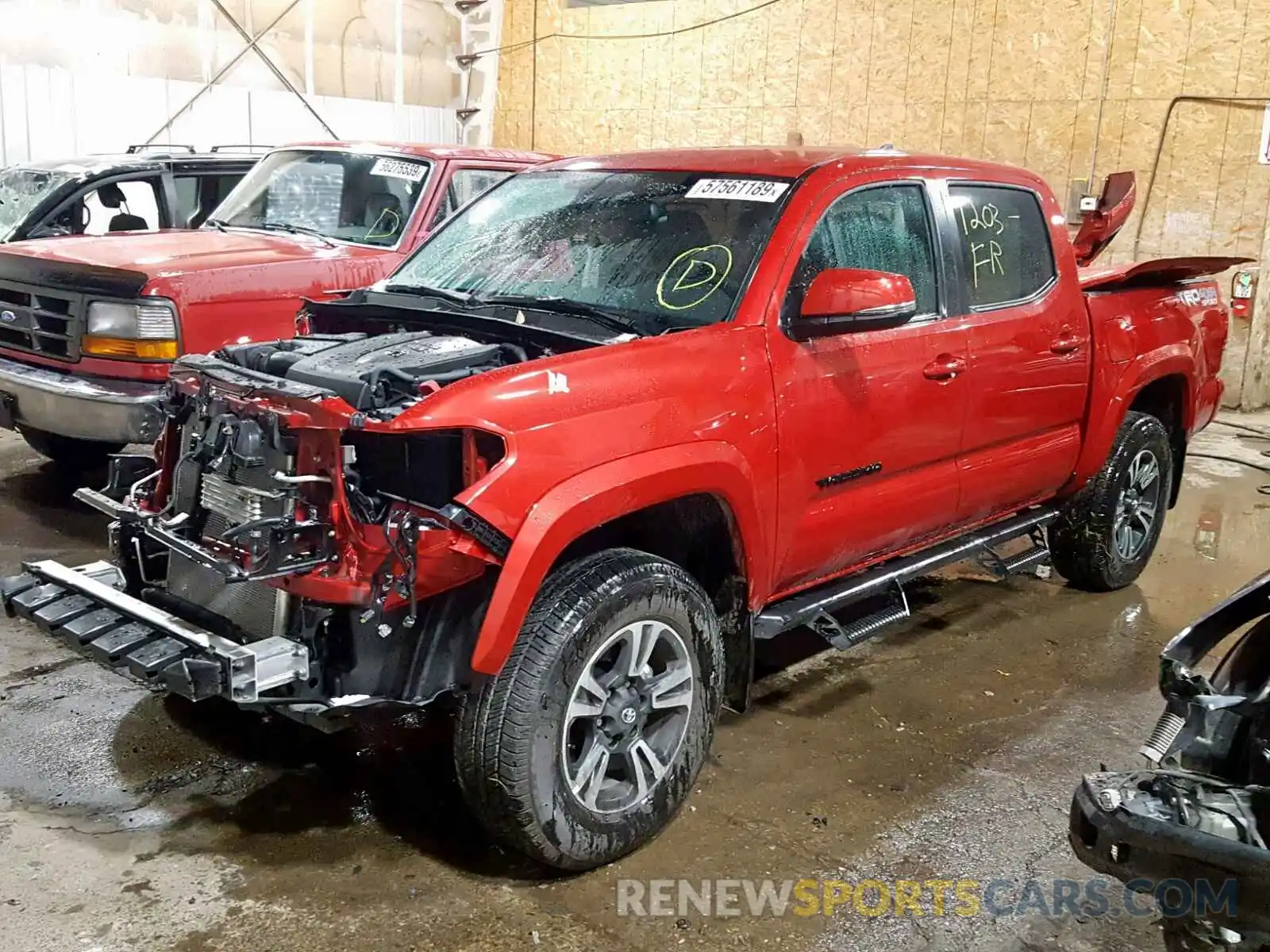 2 Photograph of a damaged car 3TMCZ5AN4KM267409 TOYOTA TACOMA DOU 2019