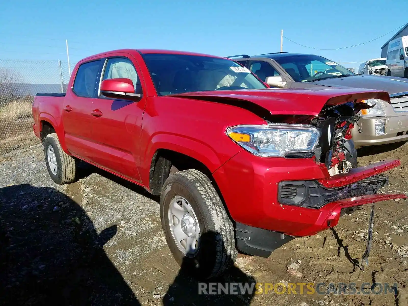 1 Photograph of a damaged car 3TMCZ5AN4KM282864 TOYOTA TACOMA DOU 2019