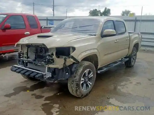 2 Photograph of a damaged car 3TMCZ5AN5KM235441 TOYOTA TACOMA DOU 2019