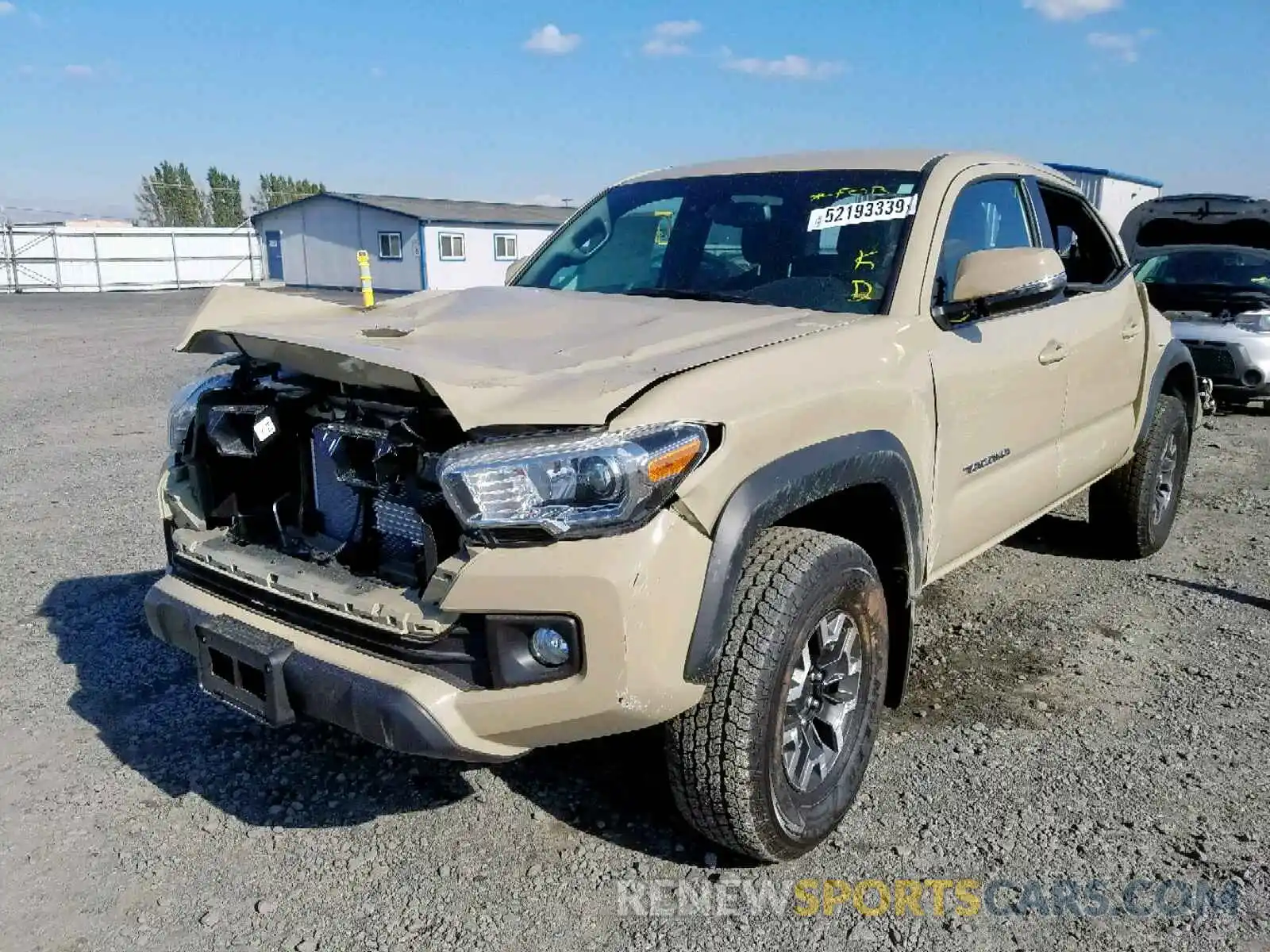 2 Photograph of a damaged car 3TMCZ5AN5KM271131 TOYOTA TACOMA DOU 2019