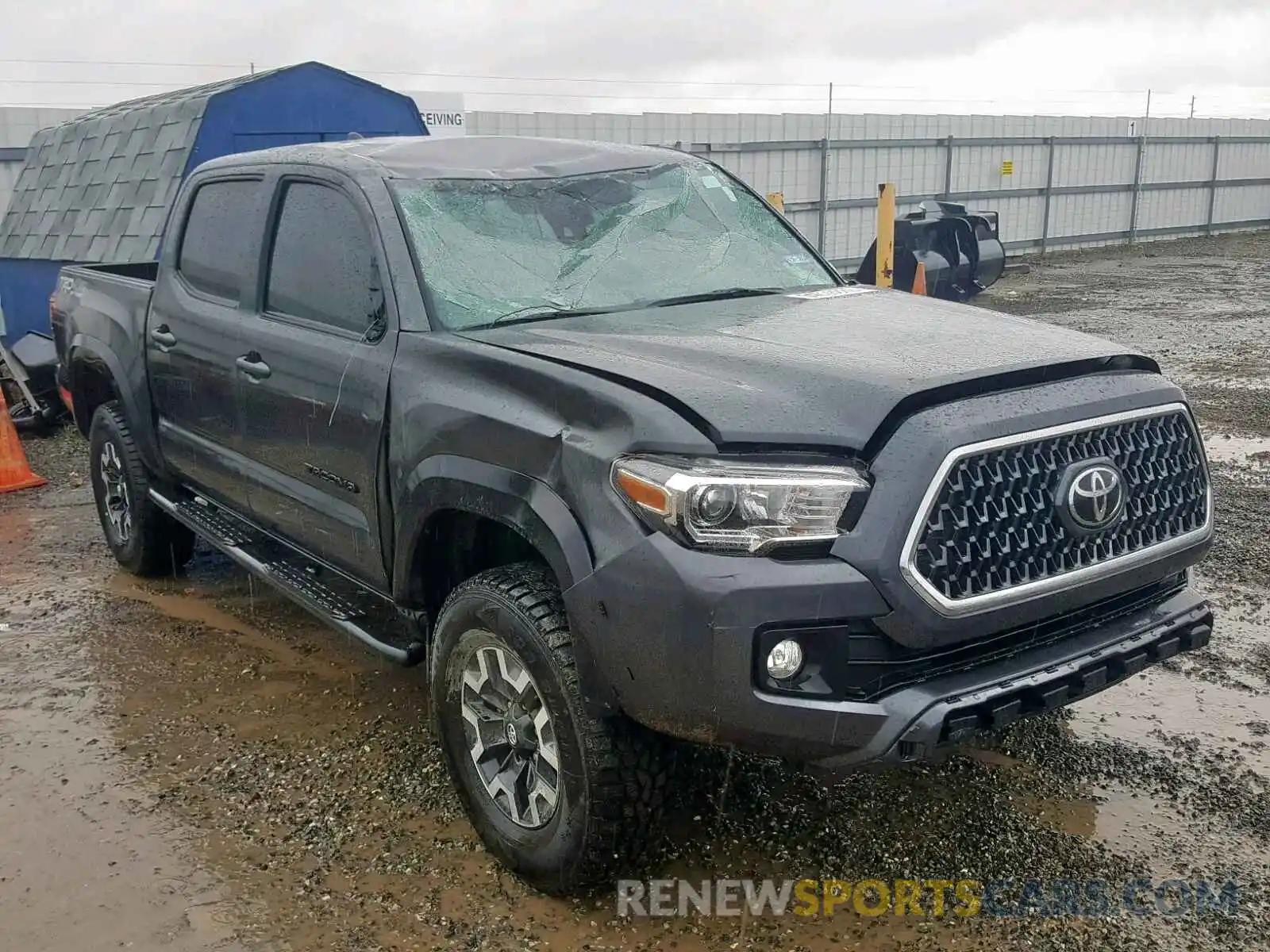 1 Photograph of a damaged car 3TMCZ5AN6KM200455 TOYOTA TACOMA DOU 2019