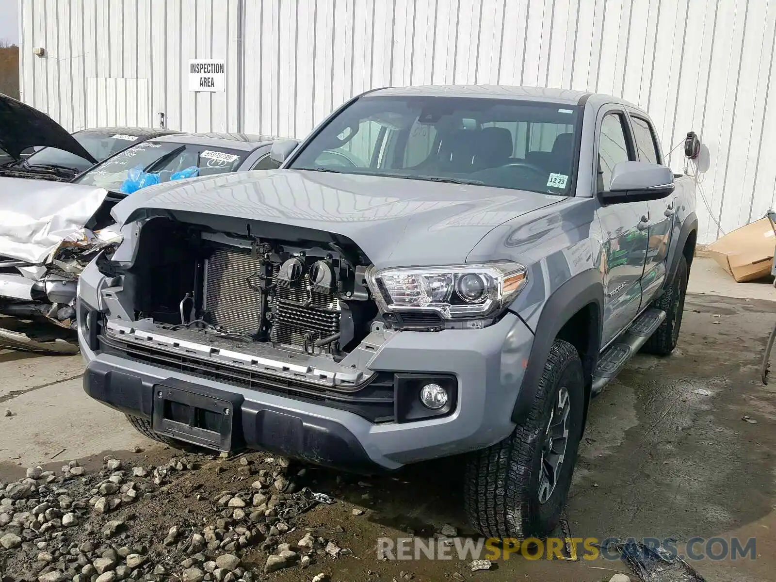 2 Photograph of a damaged car 3TMCZ5AN6KM203095 TOYOTA TACOMA DOU 2019