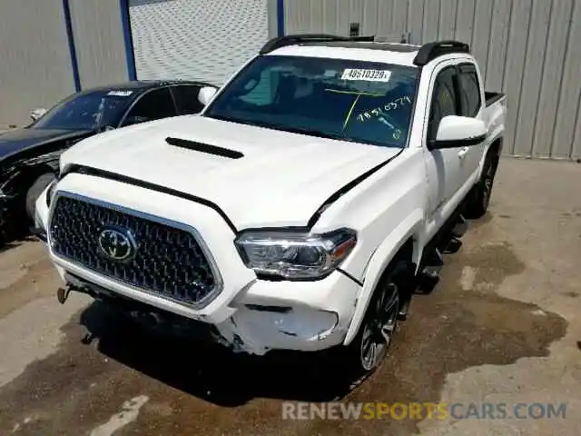 2 Photograph of a damaged car 3TMCZ5AN6KM250207 TOYOTA TACOMA DOU 2019