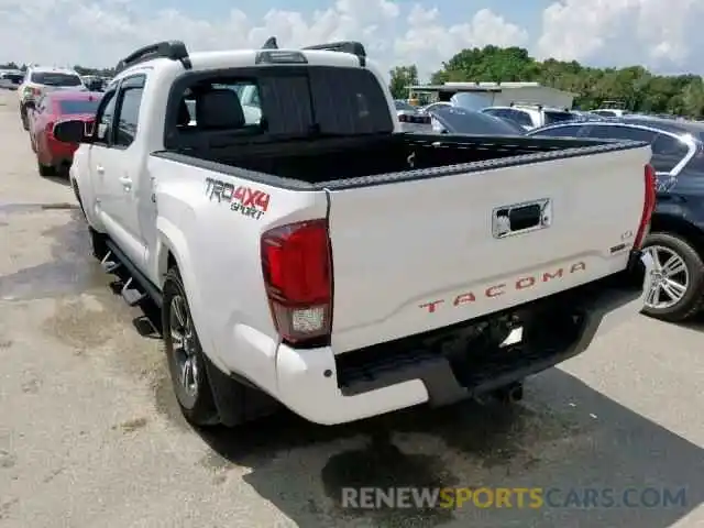 3 Photograph of a damaged car 3TMCZ5AN6KM250207 TOYOTA TACOMA DOU 2019