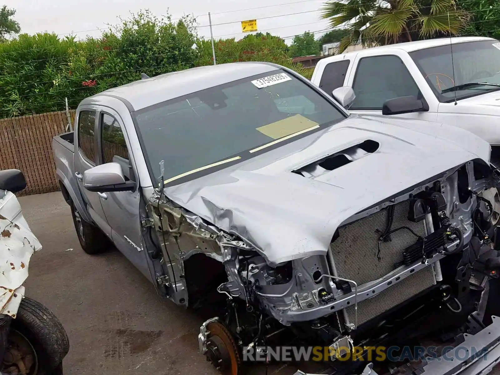 1 Photograph of a damaged car 3TMCZ5AN7KM204126 TOYOTA TACOMA DOU 2019