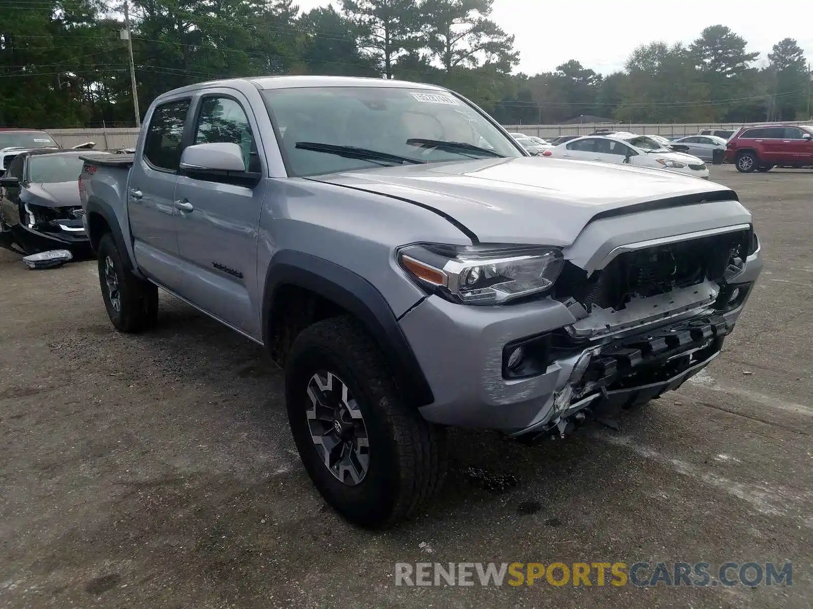 1 Photograph of a damaged car 3TMCZ5AN7KM224358 TOYOTA TACOMA DOU 2019