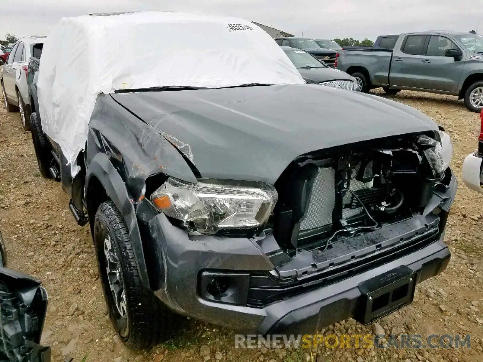 1 Photograph of a damaged car 3TMCZ5AN7KM241273 TOYOTA TACOMA DOU 2019