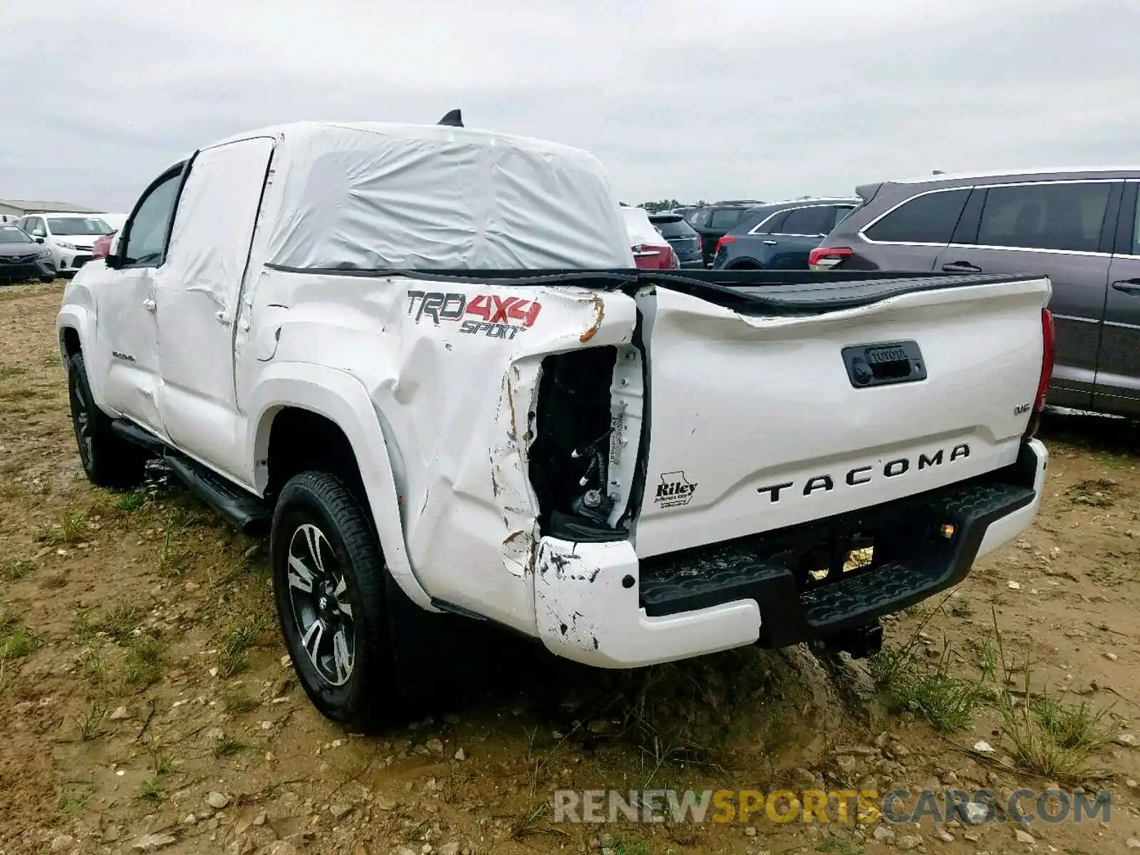 3 Photograph of a damaged car 3TMCZ5AN8KM193069 TOYOTA TACOMA DOU 2019