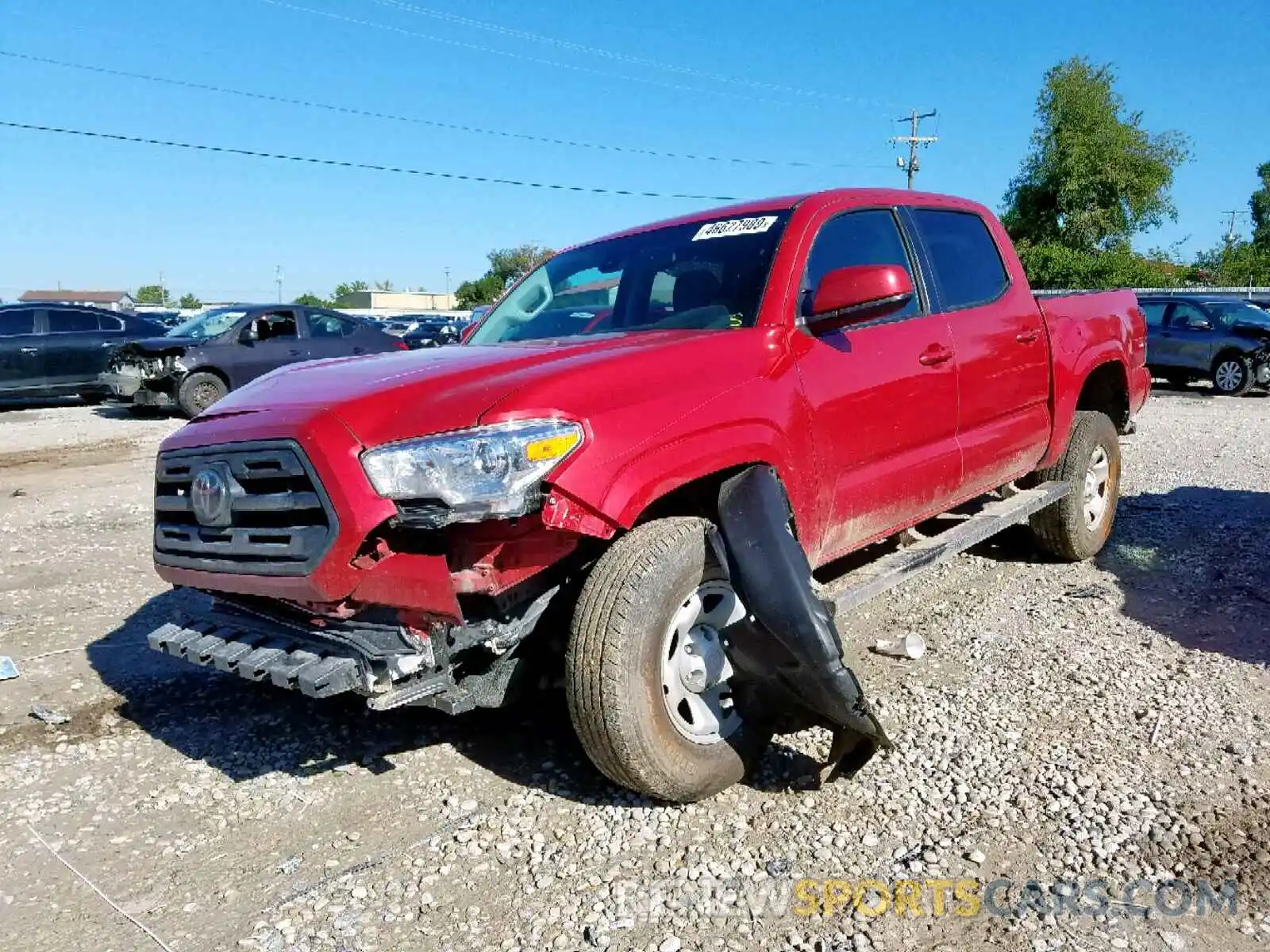 2 Photograph of a damaged car 3TMCZ5AN8KM215099 TOYOTA TACOMA DOU 2019