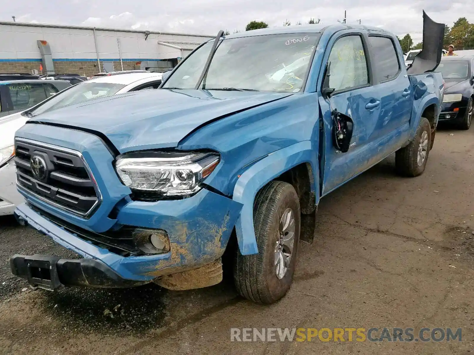 2 Photograph of a damaged car 3TMCZ5AN8KM234638 TOYOTA TACOMA DOU 2019