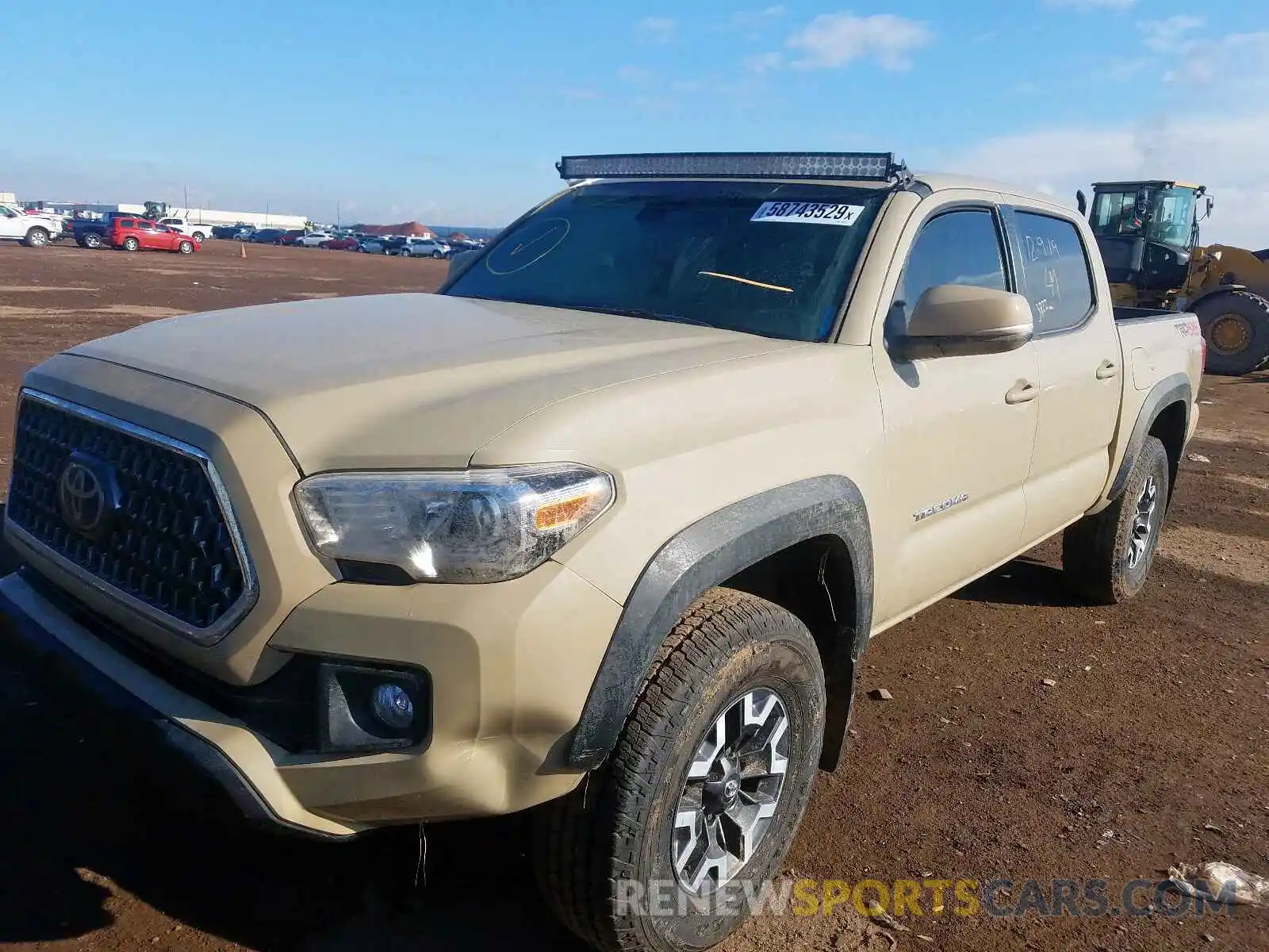 2 Photograph of a damaged car 3TMCZ5AN8KM246563 TOYOTA TACOMA DOU 2019