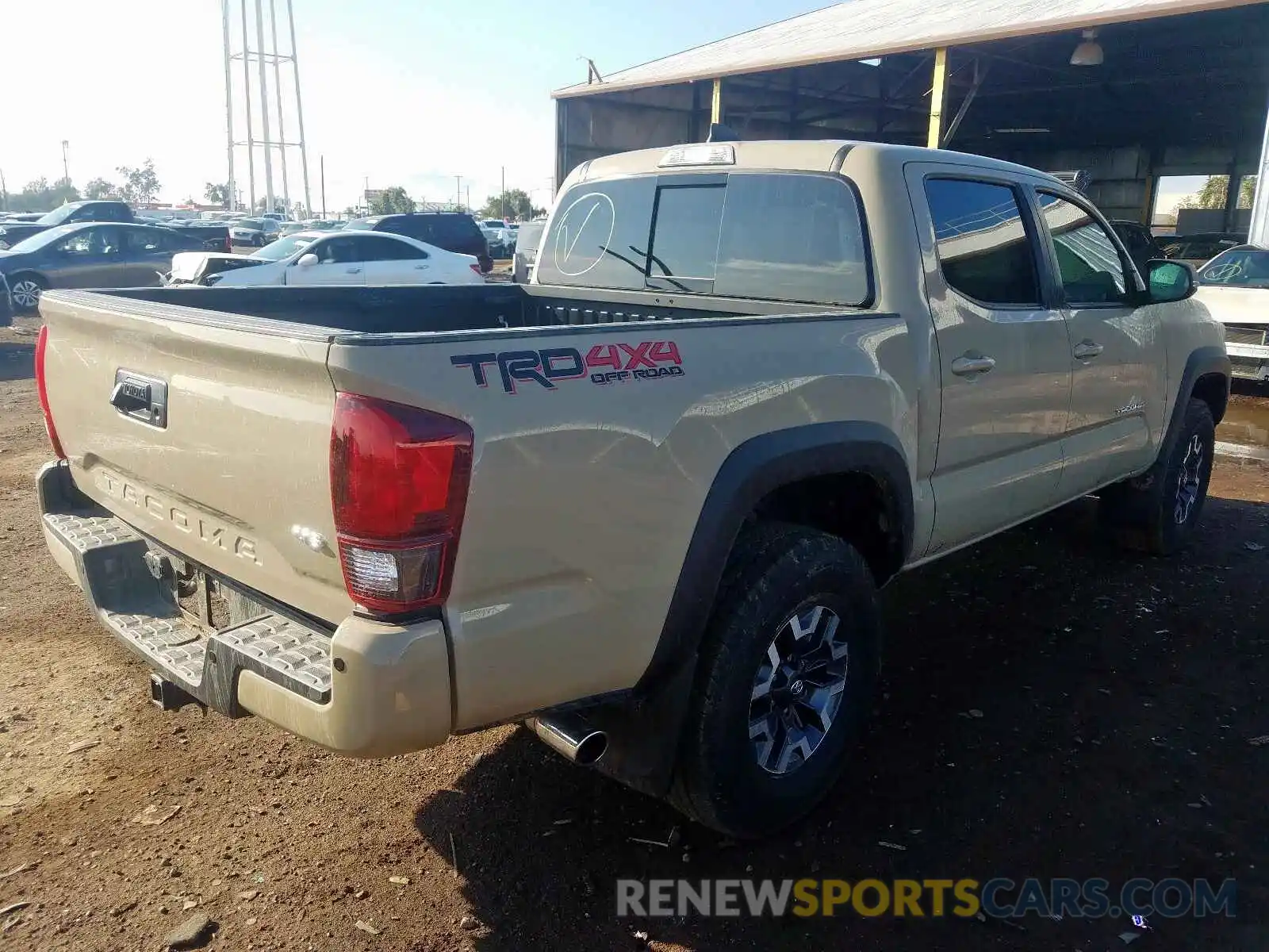 4 Photograph of a damaged car 3TMCZ5AN8KM246563 TOYOTA TACOMA DOU 2019