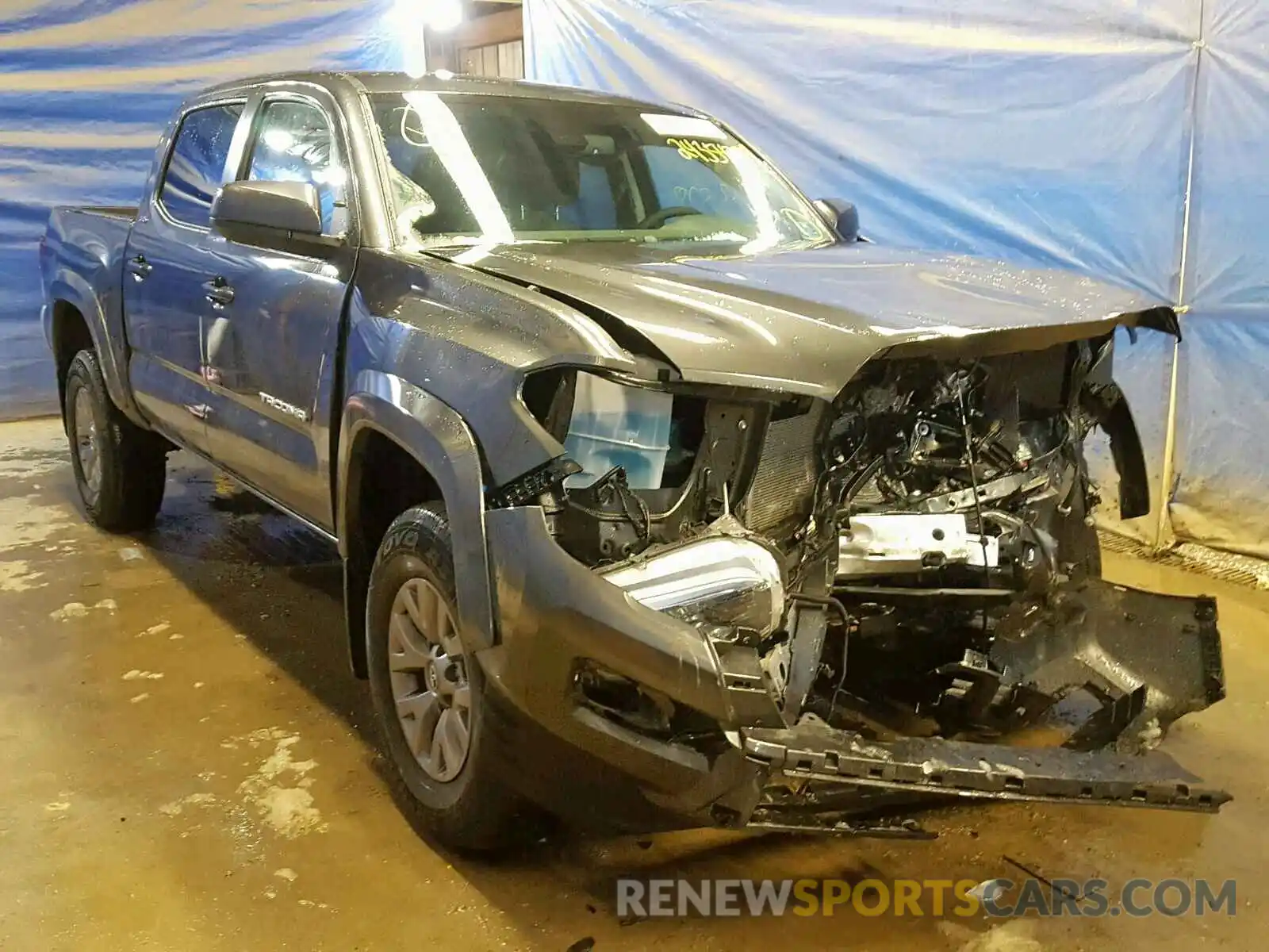 1 Photograph of a damaged car 3TMCZ5AN9KM191542 TOYOTA TACOMA DOU 2019