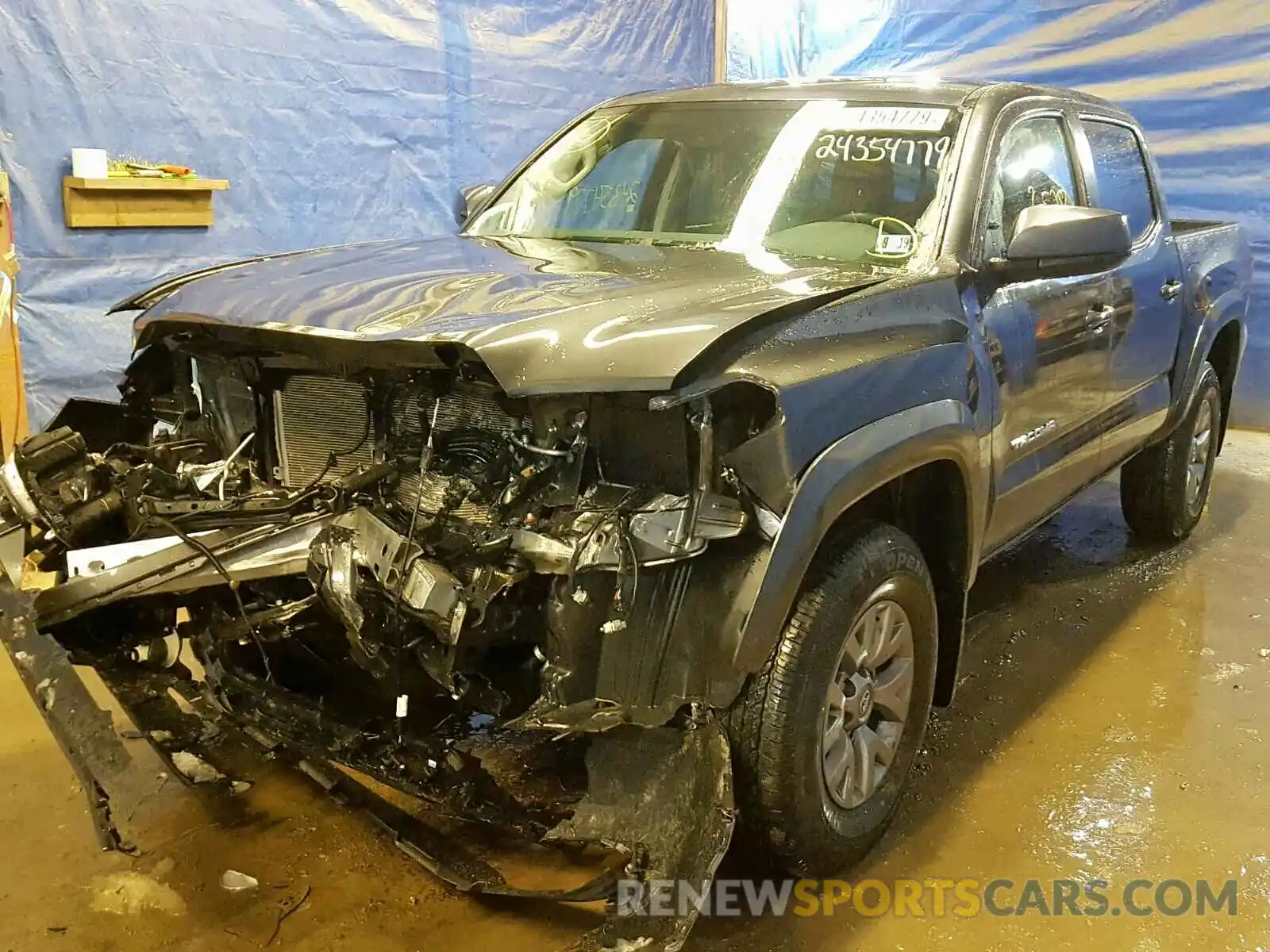 2 Photograph of a damaged car 3TMCZ5AN9KM191542 TOYOTA TACOMA DOU 2019