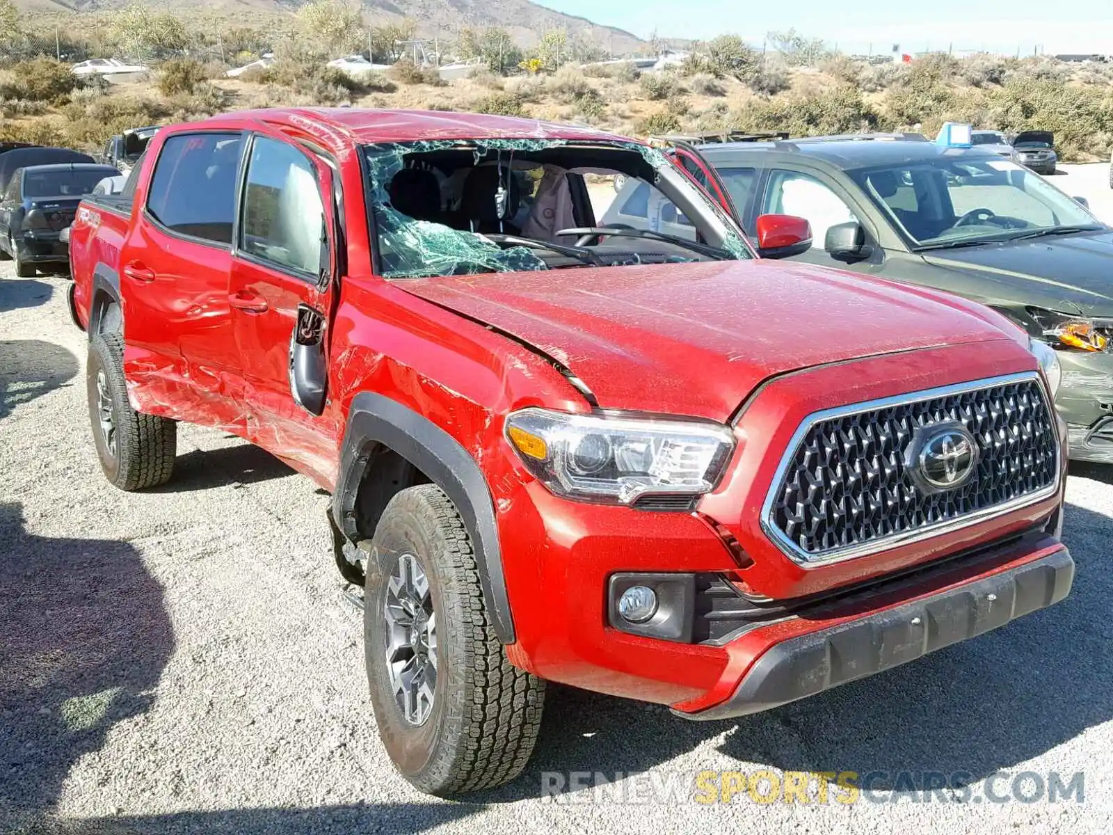 1 Photograph of a damaged car 3TMCZ5AN9KM219842 TOYOTA TACOMA DOU 2019