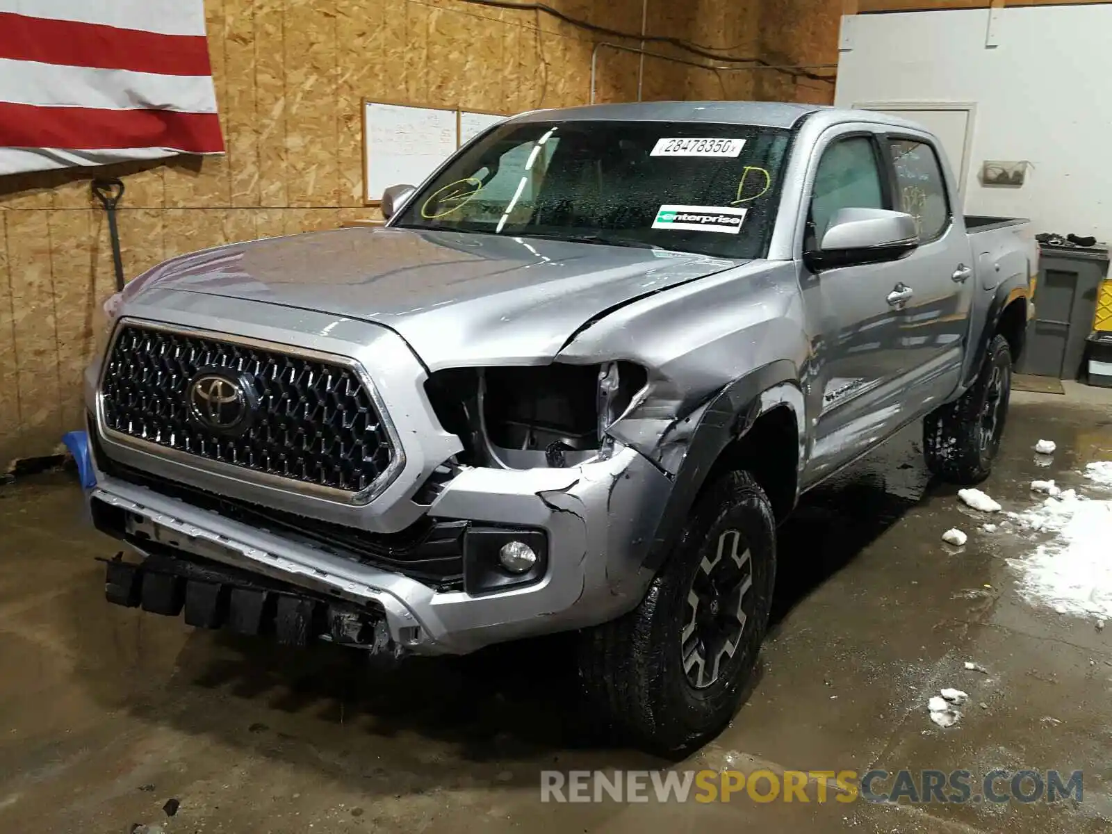 2 Фотография поврежденного автомобиля 3TMCZ5AN9KM247589 TOYOTA TACOMA DOU 2019