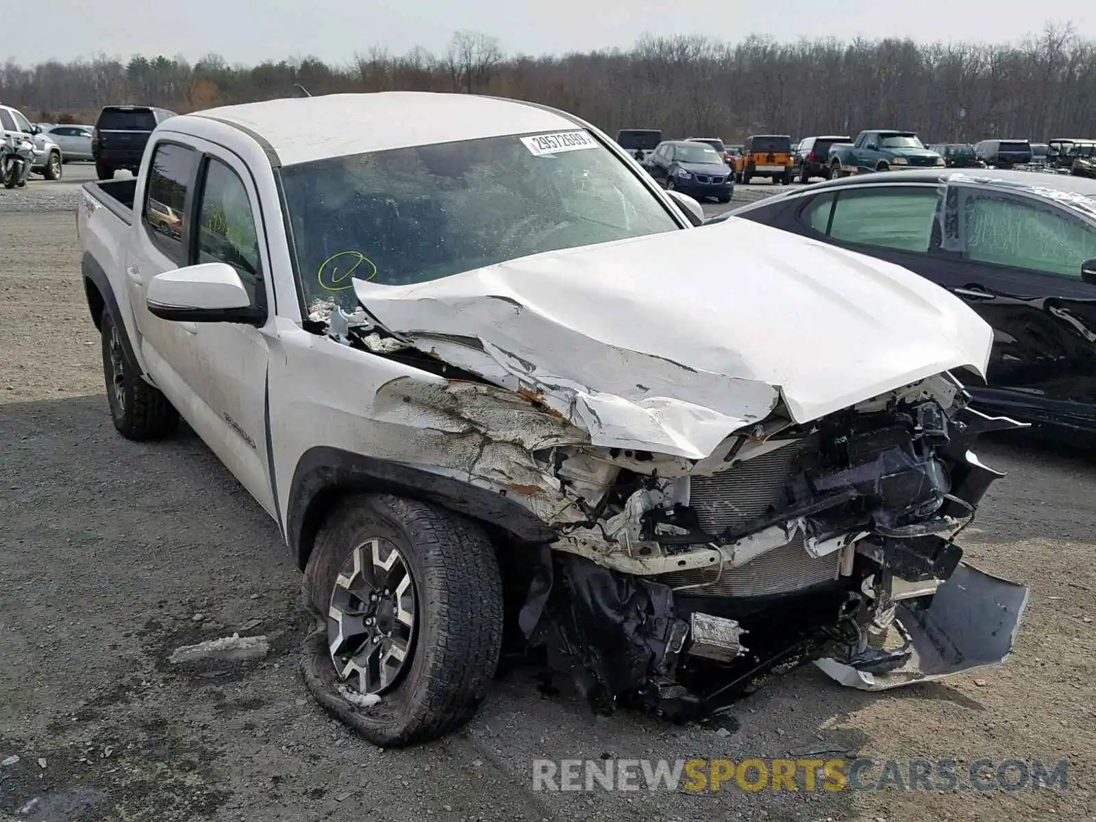 1 Photograph of a damaged car 3TMCZ5ANXKM191453 TOYOTA TACOMA DOU 2019