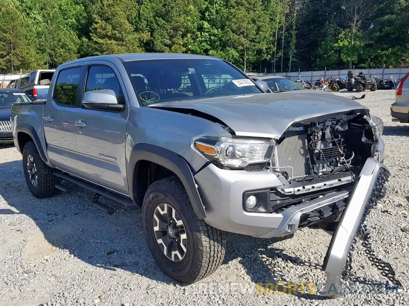 1 Photograph of a damaged car 3TMCZ5ANXKM199035 TOYOTA TACOMA DOU 2019