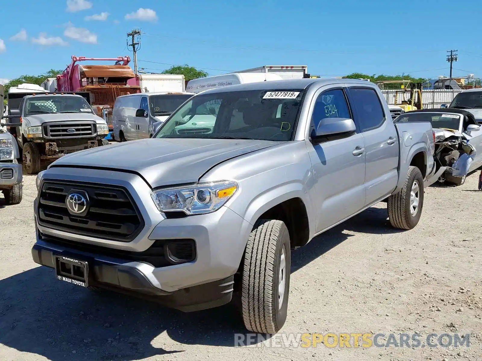 2 Photograph of a damaged car 3TMCZ5ANXKM220420 TOYOTA TACOMA DOU 2019