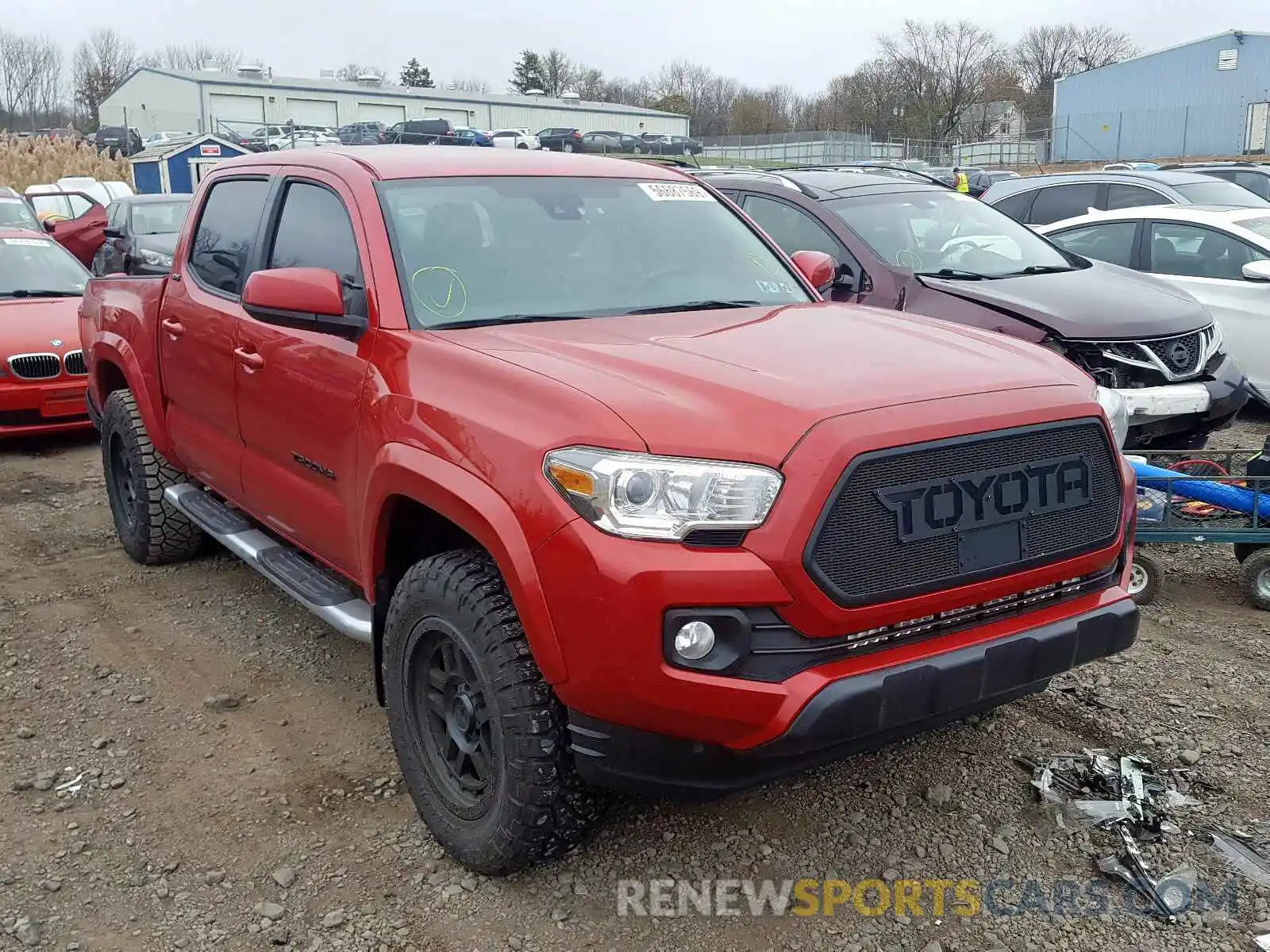 1 Photograph of a damaged car 3TMCZ5ANXKM222751 TOYOTA TACOMA DOU 2019