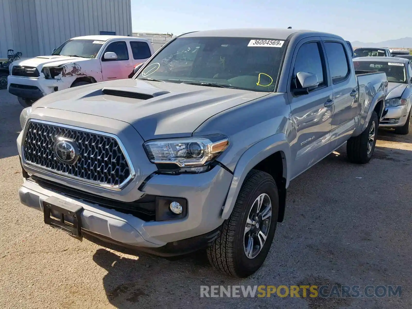 2 Photograph of a damaged car 3TMDZ5BN4KM066645 TOYOTA TACOMA DOU 2019